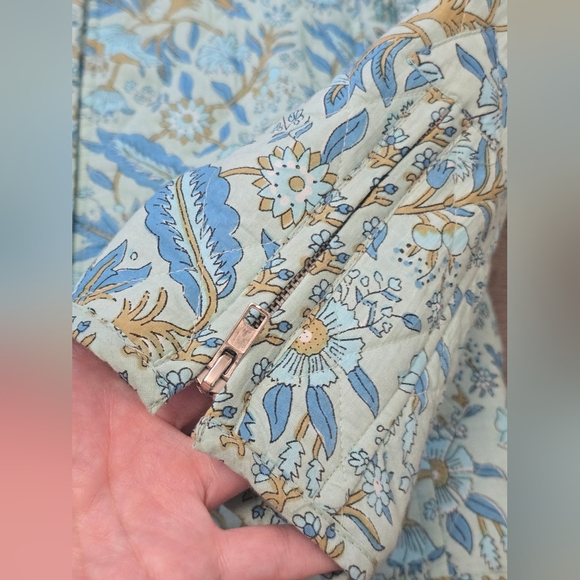Anthropologie dRA LosAngeles Quilted Jacket XS Cottagecore Cabincore Floral - Picture 7 of 12